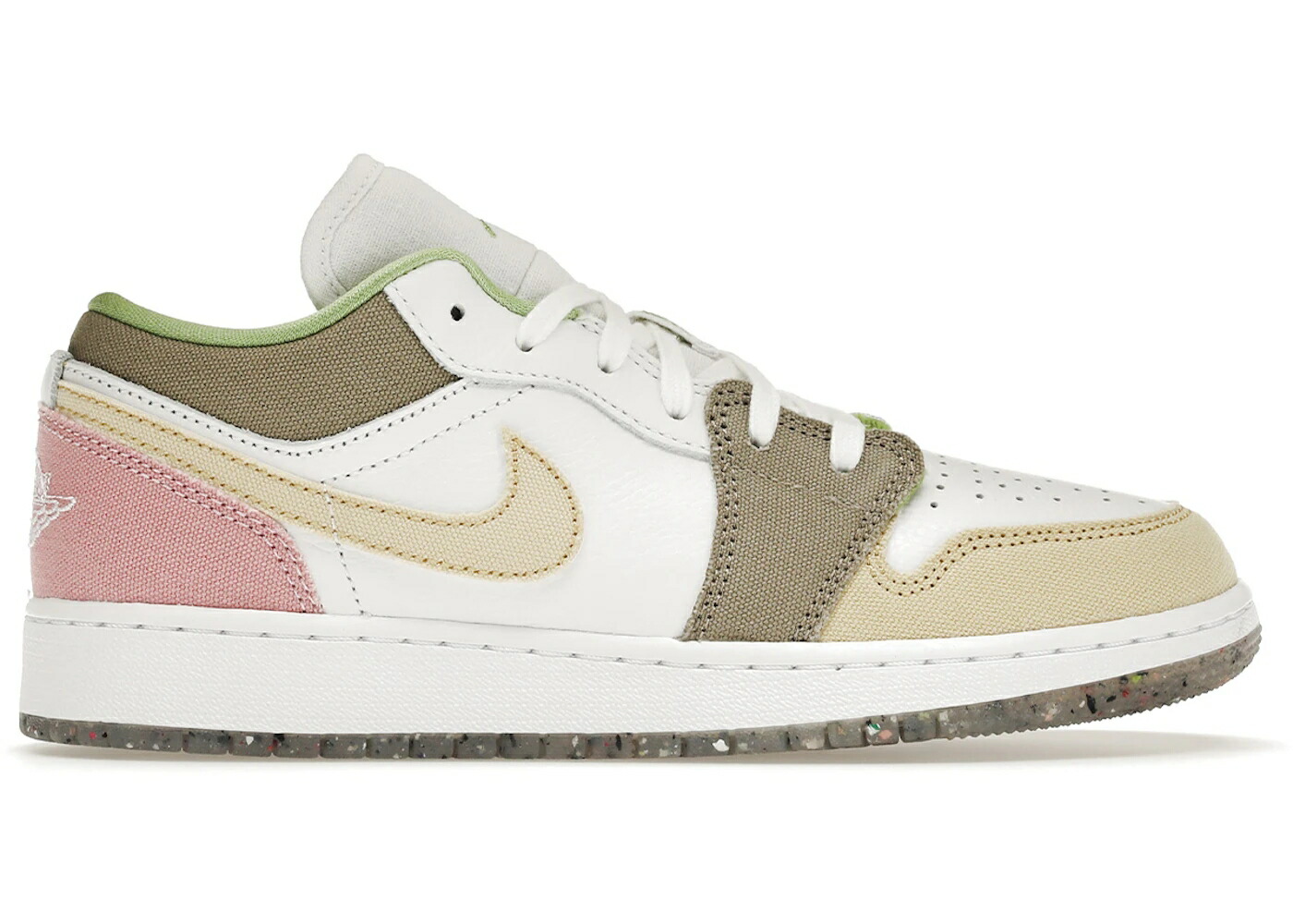 ナイキ ジョーダン 緑 緑であること 白いこと 白いこと 御坊っちゃん キッズ JORDAN 1 LOW PASTEL GRIND VIVID GREEN (GS) / WHITE WHITE VIVID GREEN もの言う花 マタニティ スニーカー