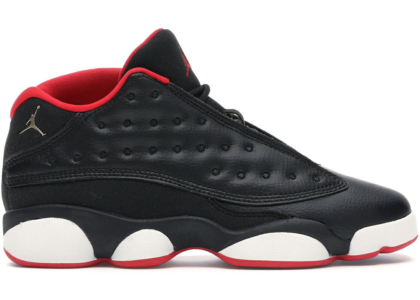 ナイキ ジョーダン サー青少年 黒いこと 黒いこと ゴールド 御坊っちゃん キッズ JORDAN 13 RETRO LOW BRED (GS) / BLACK METALLIC GOLD UNIVERSITY もの言う花 マタニティ スニーカー 靴-キッズファッション