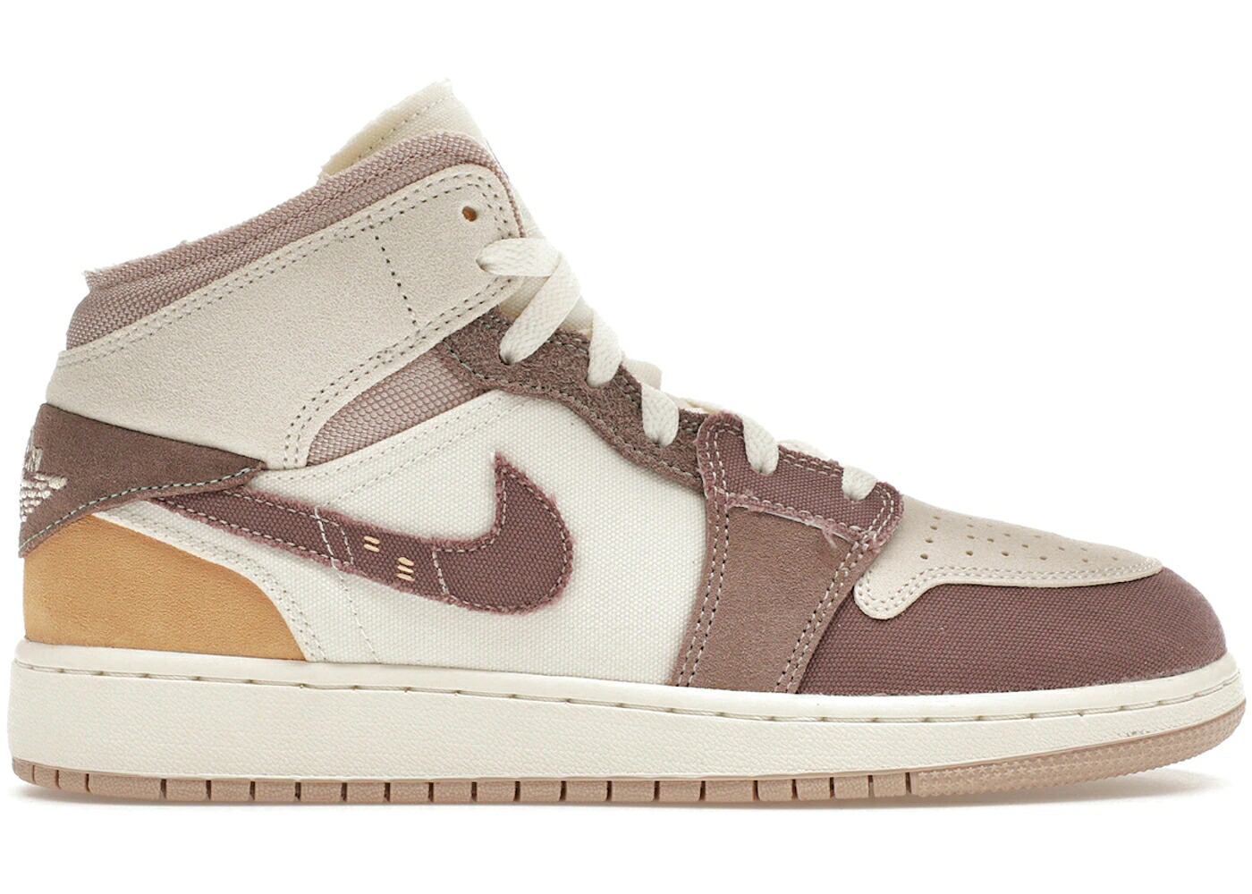 ナイキ ジョーダン ミッド 御坊っちゃん キッズ JORDAN 1 MID SE CRAFT TAUPE HAZE (GS) / SAIL TAUPE HAZE FOSSIL STONE もの言う花 マタニティ スニーカー