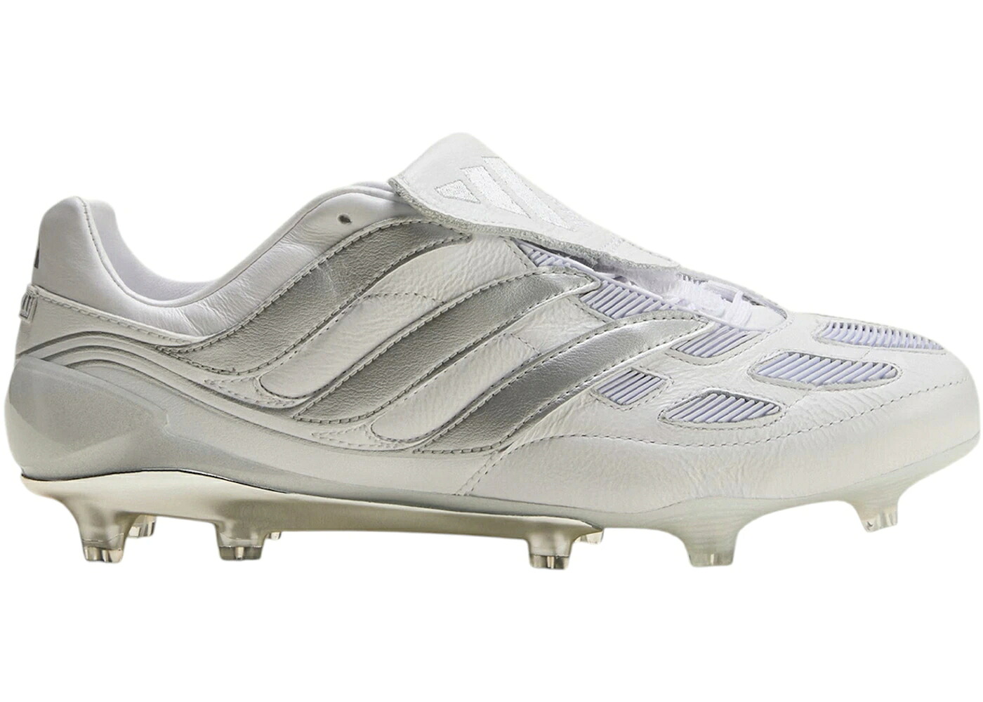 アディダス プレデター 白いこと 白いこと しろがね色 しろがね色 スニーカー メンズ ADIDAS PREDATOR PRECISION FG WHITE SILVER METALLIC MADE IN GERMANY / CLOUD WHITE SILVER METALLIC IRON
