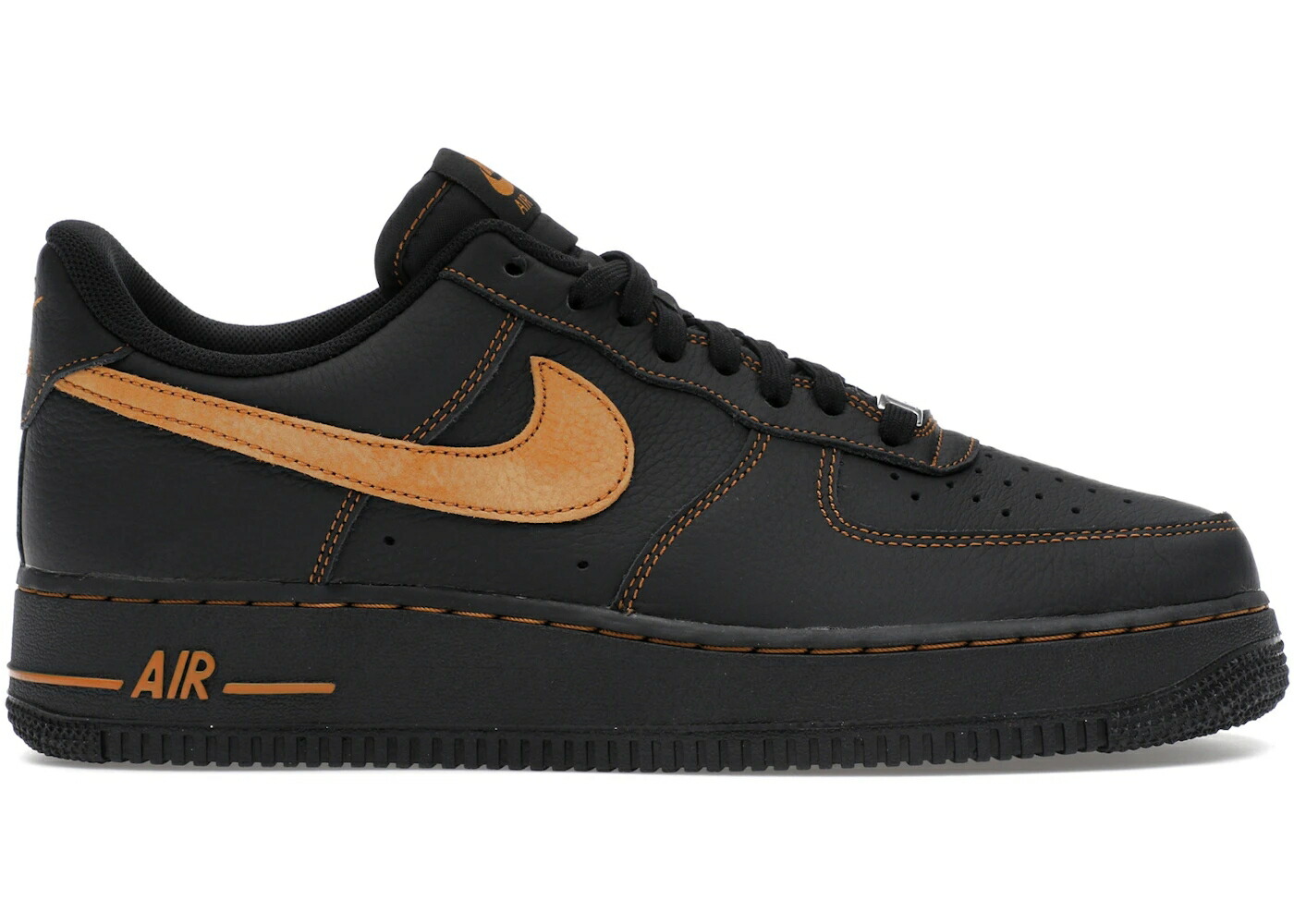 ナイキ 黒いこと 黒いこと 空軍 \u002707 スニーカー メンズ NIKE AIR FORCE 1 LOW LV8 BLACK DESERT OCHRE / BLACK DESERT OCHRE