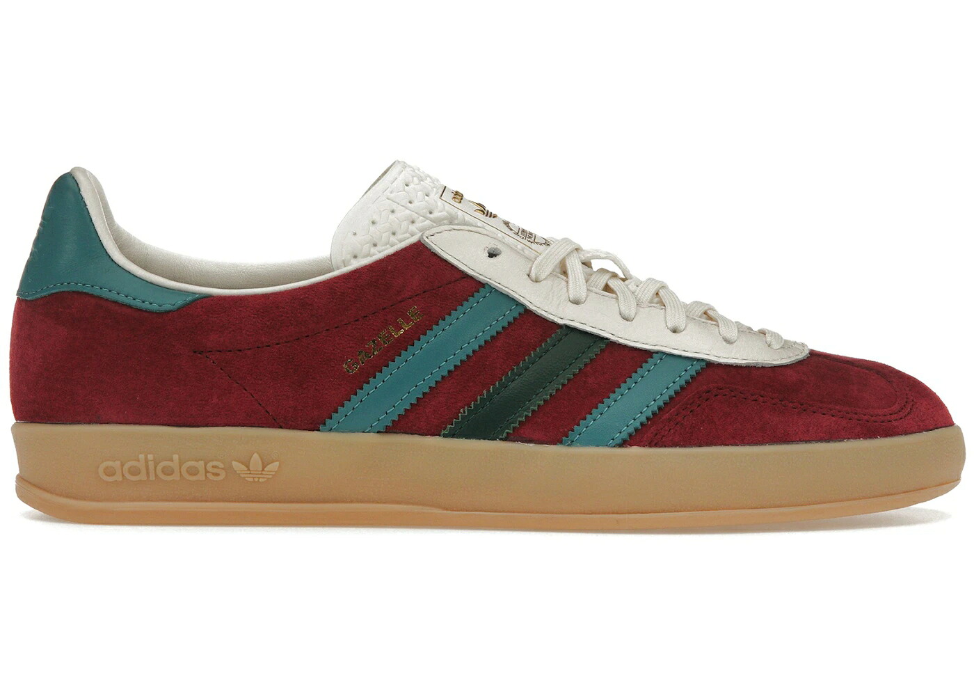 アディダス ガゼル ワイン色 バーガンディー フュージョン スニーカー メンズ ADIDAS GAZELLE INDOOR COLLEGIATE BURGUNDY ARCTIC FUSION / COLLEGIATE BURGUNDY ARCTIC