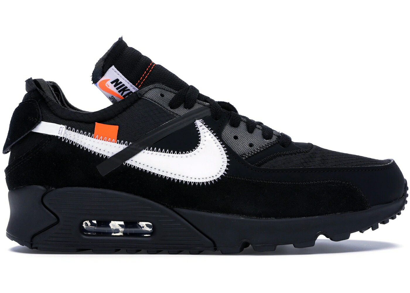 ナイキ マックス オフホワイト 黒色 ブラック 白色 ホワイト エアマックス スニーカー メンズ NIKE AIR MAX 90 OFF-WHITE BLACK / BLACK BLACK CONE WHITE