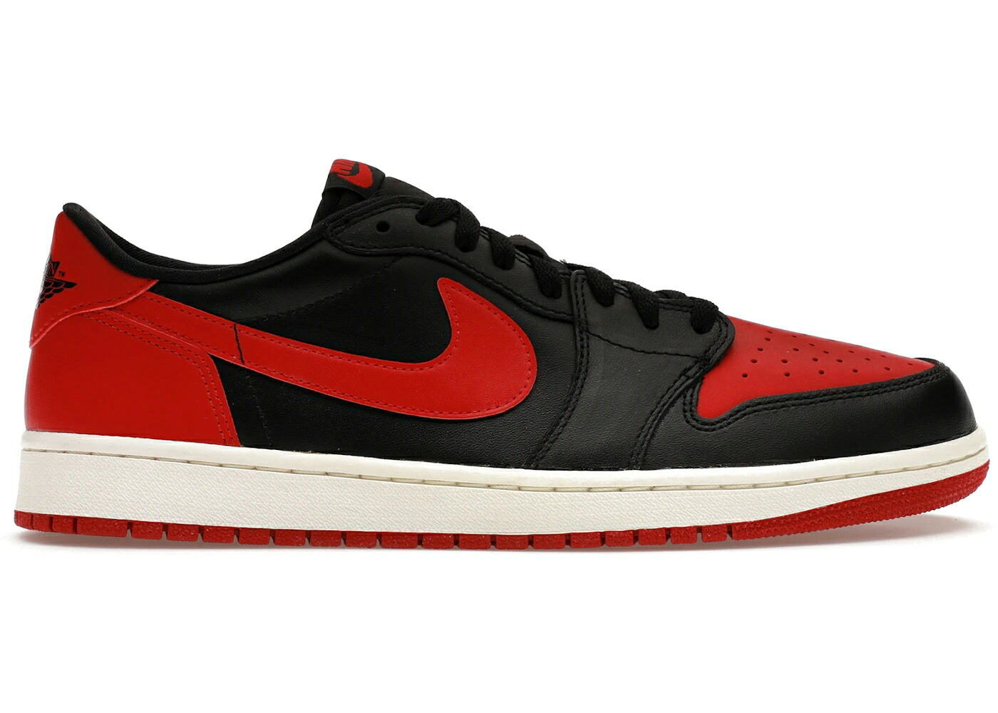 ナイキ ジョーダン 黒いこと 黒いこと 赤 赤いこと スニーカー メンズ JORDAN 1 RETRO LOW BRED (2015) / BLACK VARSITY RED SAIL