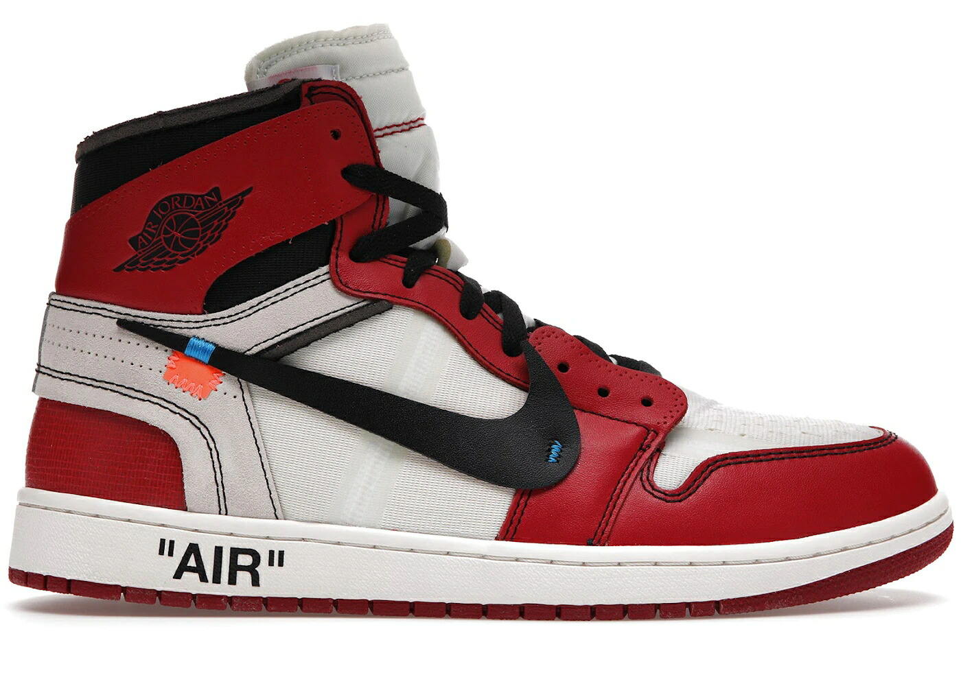 ナイキ ジョーダン ハイ オフホワイト シカゴ 白色 ホワイト 黒色 ブラック 赤 レッド スニーカー メンズ JORDAN 1 RETRO HIGH OFF-WHITE CHICAGO / WHITE BLACK VARSITY RED