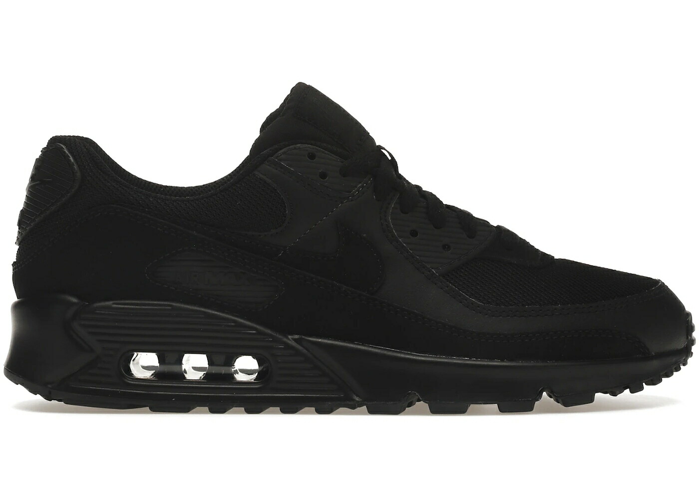 ナイキ マックス 黒色 ブラック 白色 ホワイト エアマックス スニーカー メンズ NIKE AIR MAX 90 RECRAFT TRIPLE BLACK / BLACK BLACK WHITE BLACK
