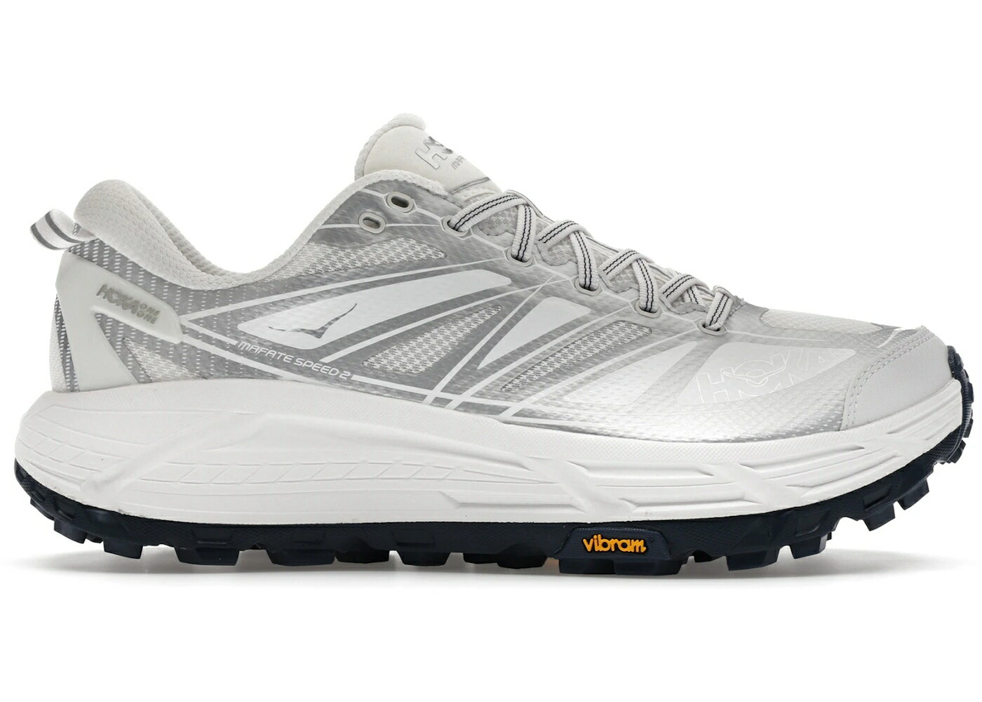ホカオネオネ スピード 白色 ホワイト 銀色 シルバー スニーカー メンズ HOKA ONE ONE HOKA ONE MAFATE SPEED 2 WHITE SILVER / WHITE SILVER