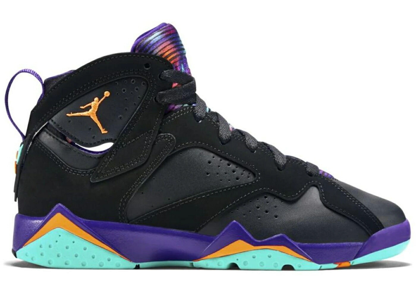 ナイキ ジョーダン 黒いこと 黒いこと 厚地の外套 紫 パープル お坊っちゃん キッズ JORDAN 7 RETRO LOLA BUNNY (GS) / BLACK BRIGHT CITRUS COURT PURPLE もの言う花 マタニティ スニーカー