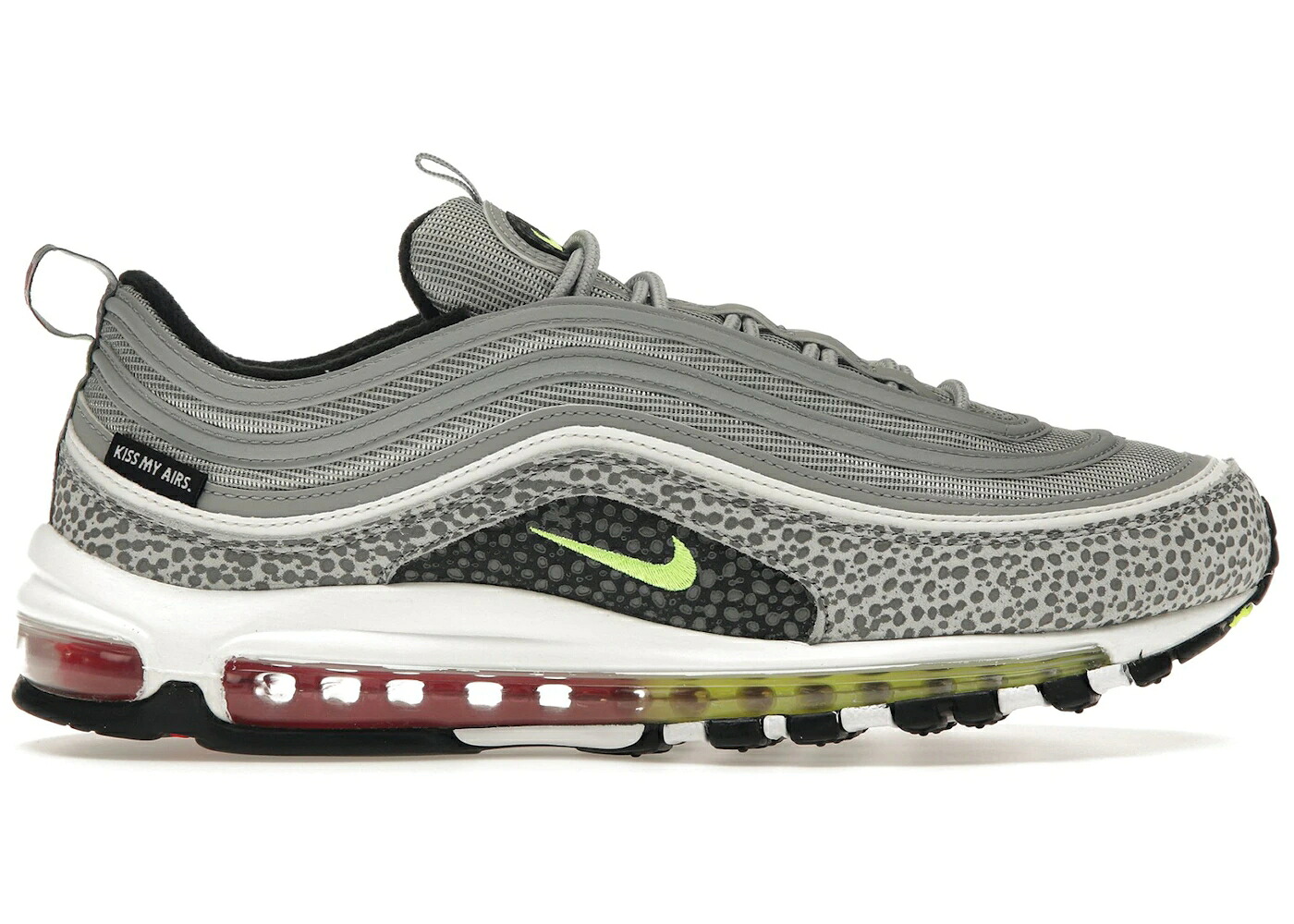 ナイキ マックス 銀色 シルバー ブレット サファリ 灰色 シメント グレー エアマックス スニーカー メンズ NIKE AIR MAX 97 KISS MY AIRS SILVER BULLET SAFARI / METALLIC SILVER CEMENT GREY|スニケス