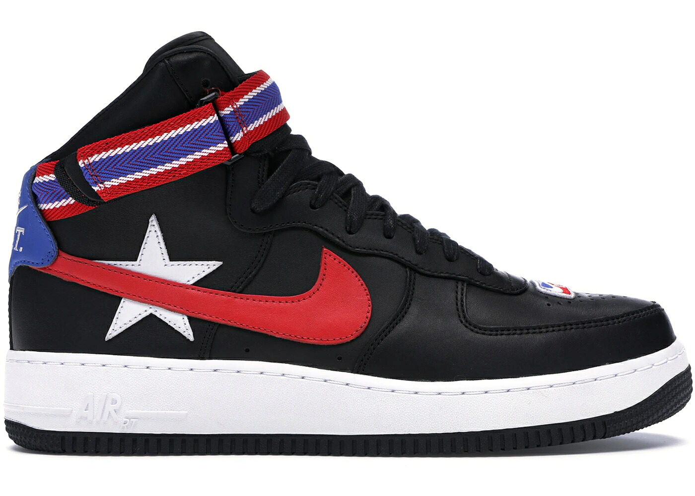 ナイキ 御機嫌 黒いこと 黒いこと 白いこと 白いこと 赤 赤いこと 空軍 スニーカー メンズ NIKE AIR FORCE 1 HIGH RICCARDO TISCI VICTORIOUS MINOTAURS BLACK / BLACK WHITE UNIVERSITY RED