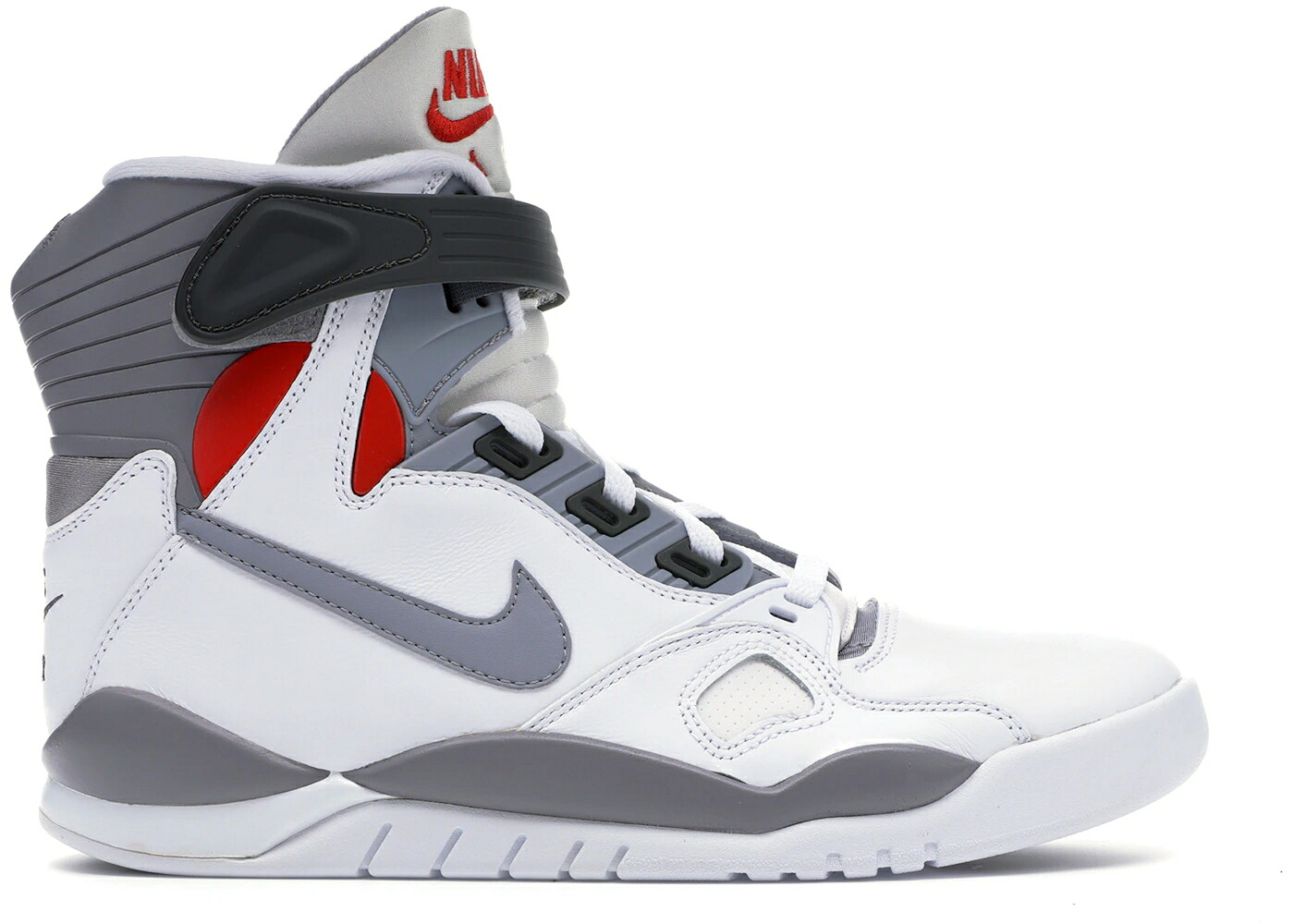 ナイキ 白色 ホワイト 灰色 シメント グレー 赤 レッド スニーカー メンズ NIKE AIR PRESSURE RETRO WHITE CEMENT GREY (2016) / WHITE CEMENT GREY VARSITY RED