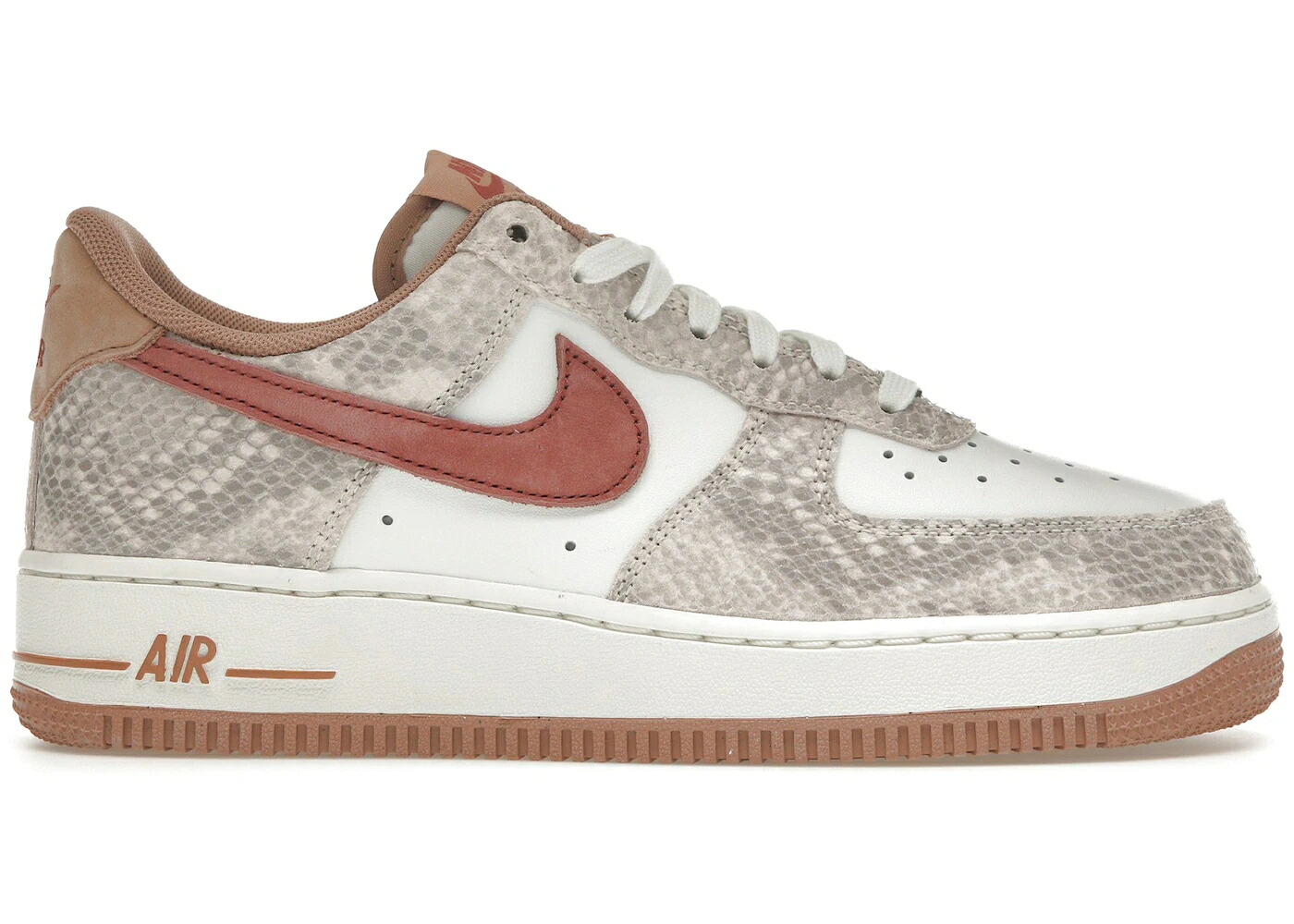 ナイキ 白色 ホワイト エアフォース スニーカー メンズ NIKE AIR FORCE 1 LOW CANYON RUST SNAKESKIN / SUMMIT WHITE CANYON RUST SAIL