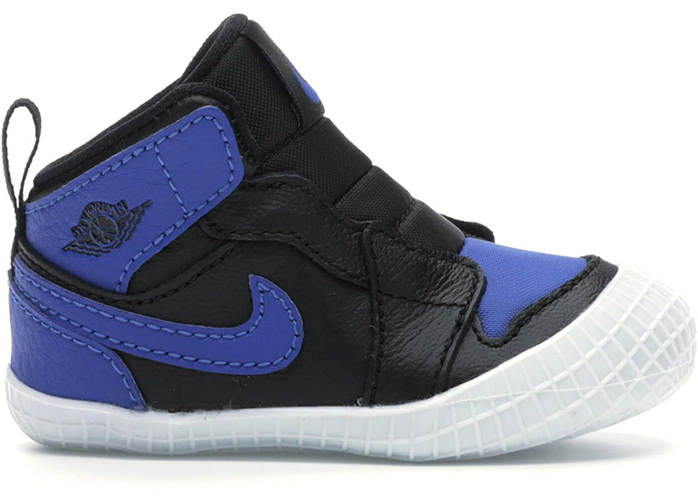 ナイキ ジョーダン 黒色 ブラック 白色 ホワイト ジュニア キッズ JORDAN 1 CRIB BOOTIE ROYAL (I) / BLACK VARSITY ROYAL WHITE ベビー マタニティ スニーカー｜スニケス