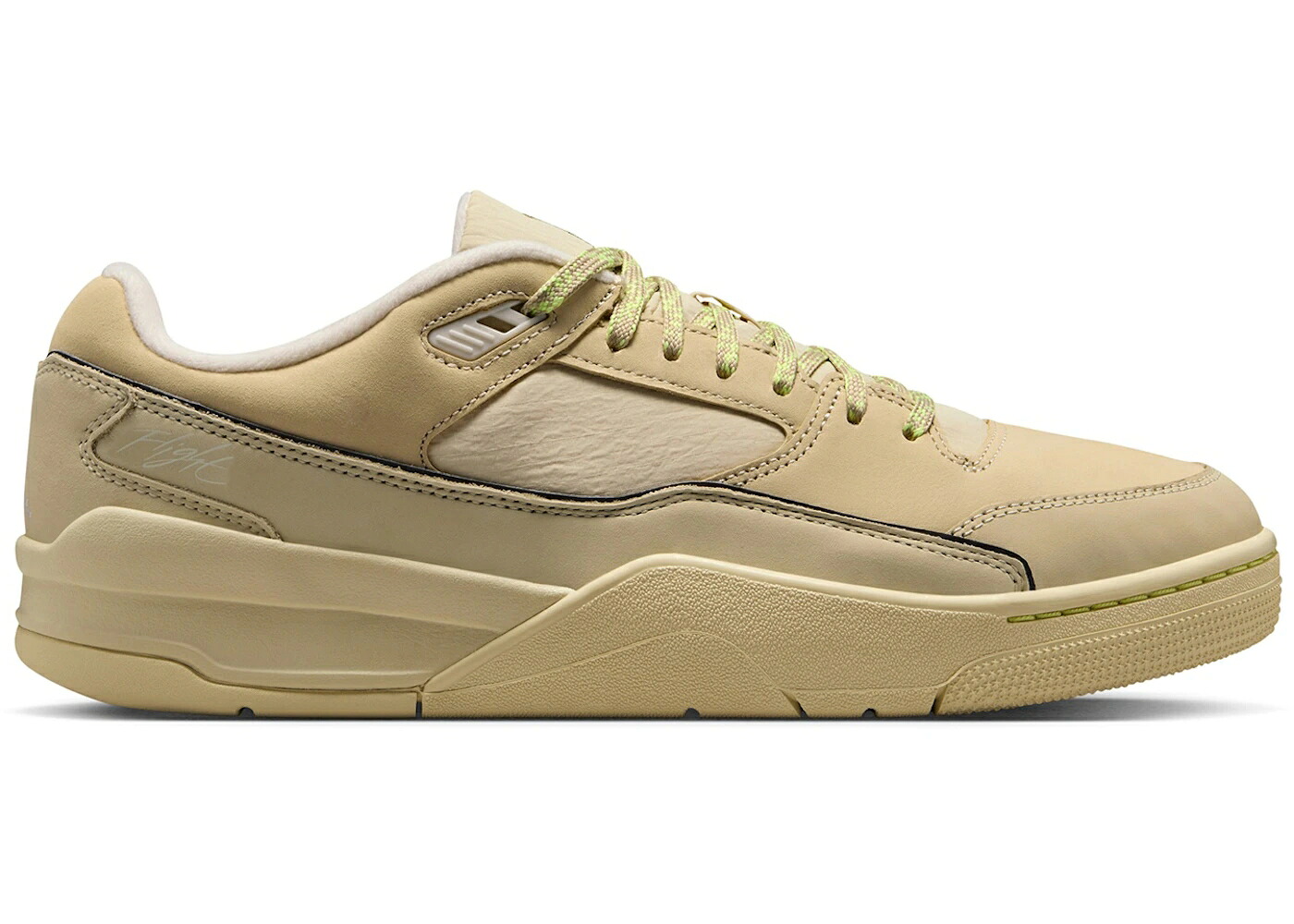 ナイキ ジョーダン フライト コート カーキ スニーカー メンズ JORDAN FLIGHT COURT LIGHT KHAKI LEMON TWIST / LIGHT KHAKI DESERT KHAKI LIGHT|スニケス