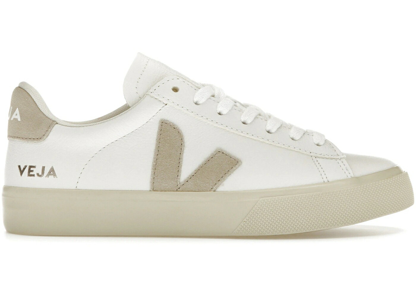 ヴェジャ レザー 白色 ホワイト スニーカー メンズ VEJA CAMPO LOW LEATHER EXTRA WHITE ALMOND / EXTRA WHITE ALMOND