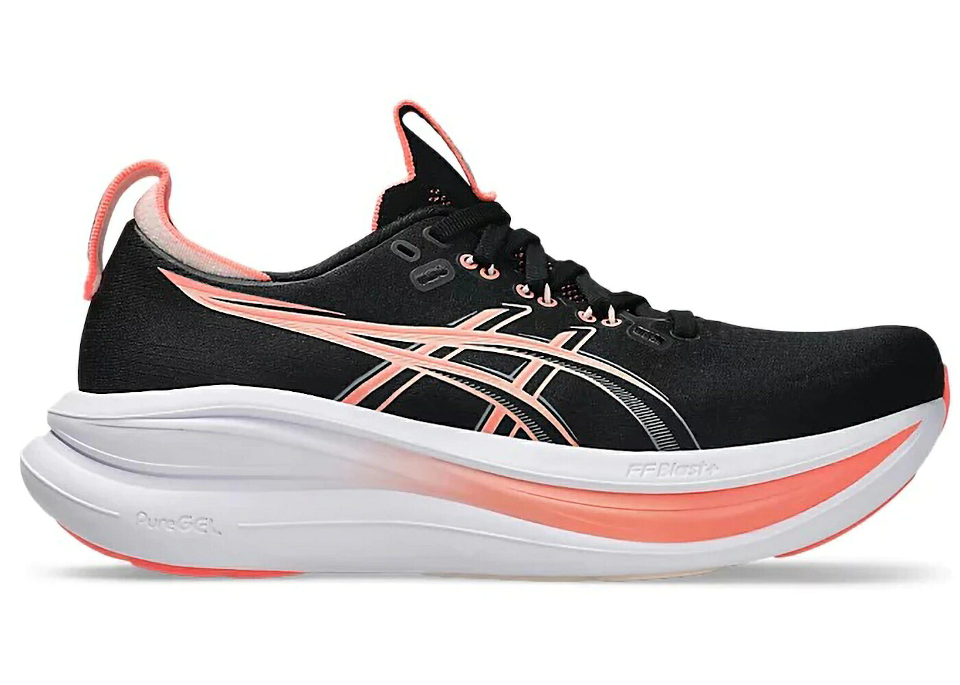 アシックス 黒色 ブラック パール ピンク WOMEN'S スニーカー レディース ASICS GEL-NIMBUS 28 BLACK PEARL PINK (WOMEN'S) / BLACK PEARL PINK
