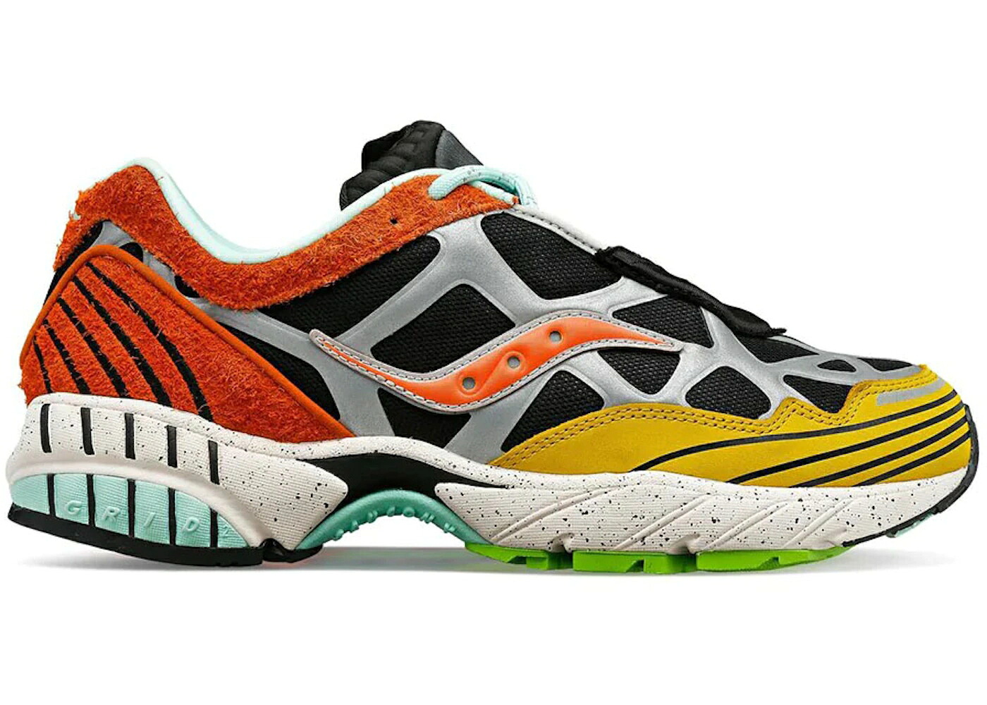サッカニー 茶色 ブラウン スニーカー メンズ SAUCONY GRID WEB TRAILIAN / BROWN MUSTARD｜スニケス