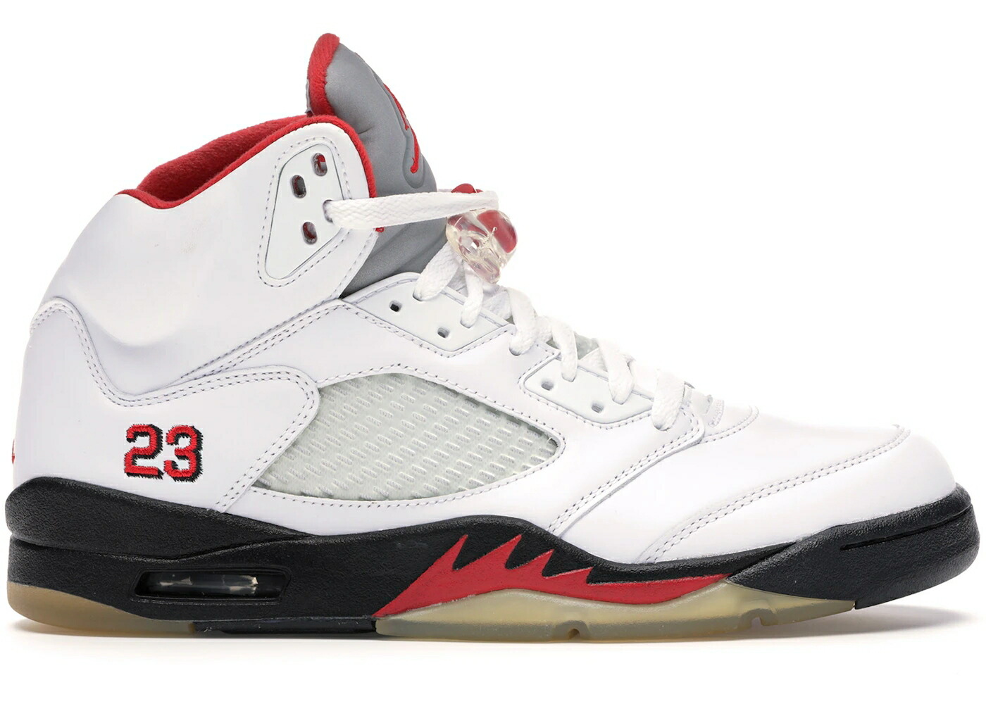 ナイキ ジョーダン たき火 赤 赤いこと 白いこと 白いこと 黒いこと 黒いこと スニーカー メンズ JORDAN 5 RETRO FIRE RED CDP (2008) / WHITE FIRE RED BLACK