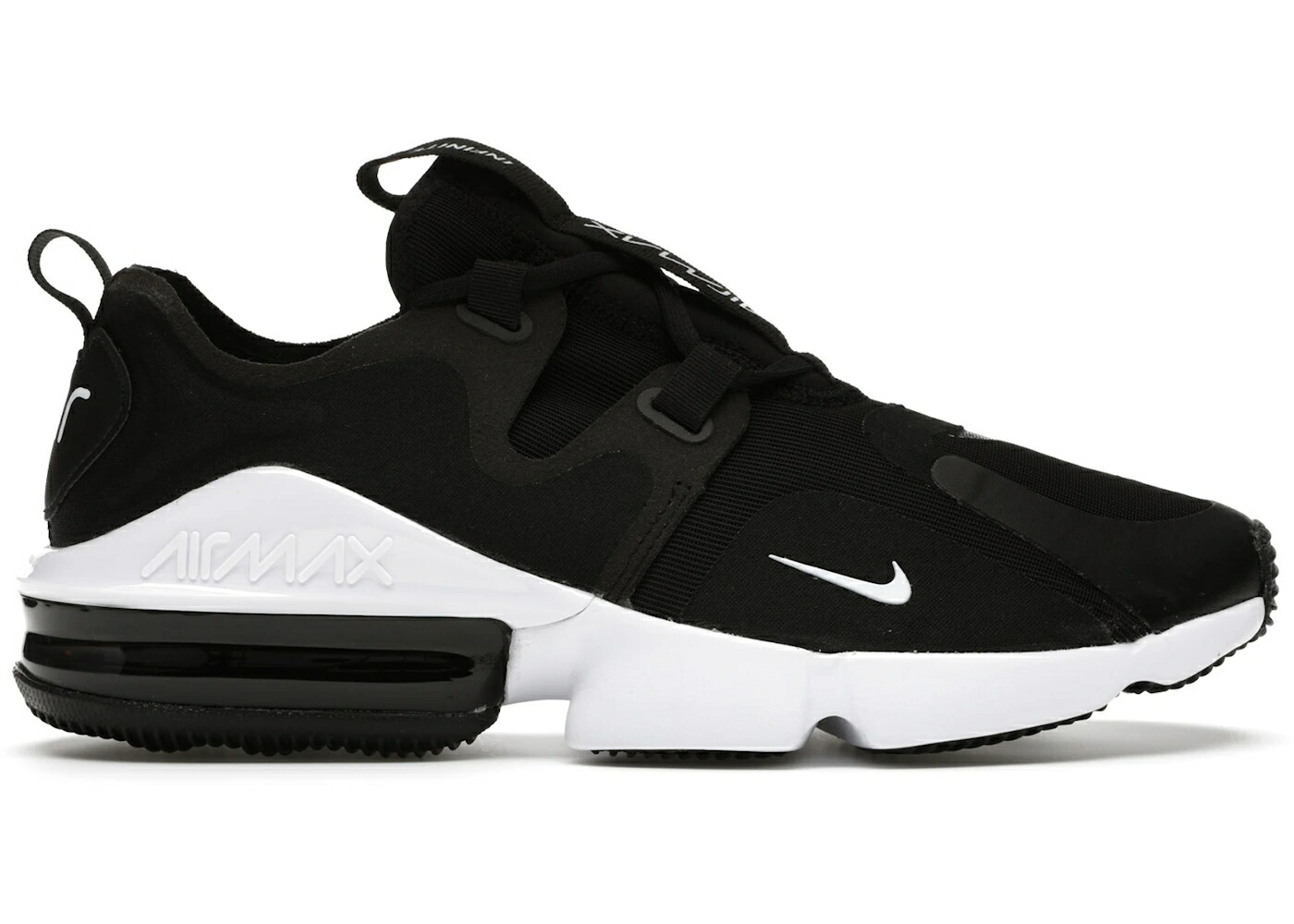 ナイキ マックス 黒色 ブラック 白色 ホワイト エアマックス スニーカー メンズ NIKE AIR MAX INFINITY BLACK/WHITE / BLACK WHITE