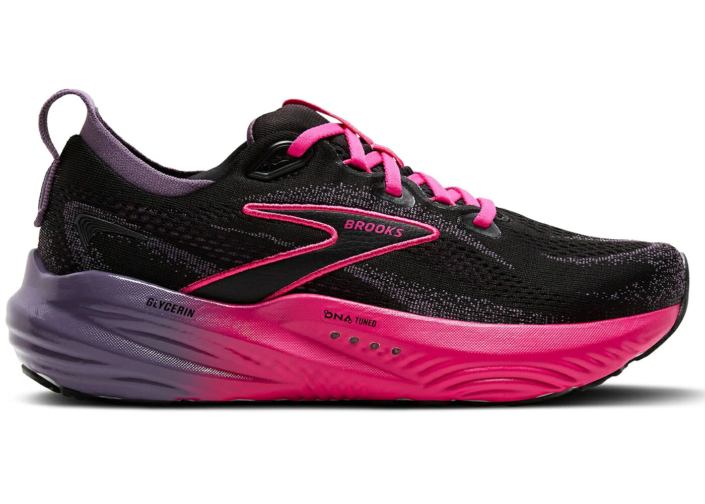 ブルックス 黒いこと 黒いこと モンタナ WOMEN\u0027S スニーカー レディース BROOKS GLYCERIN 22 BLACK MONTANA FUCHSIA (WOMEN\u0027S) / BLACK MONTANA FUCHSIA