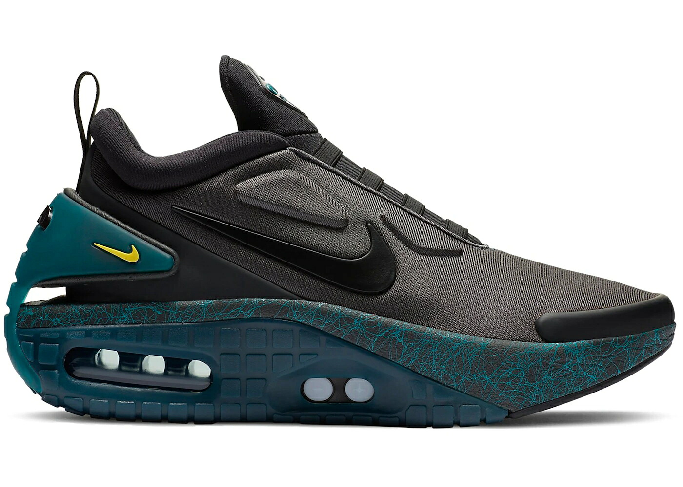 ナイキ アダプト マックス 黒色 ブラック 緑 グリーン スニーカー メンズ NIKE ADAPT AUTO MAX BLACK GREEN (US CHARGER) / BLACK GREEN