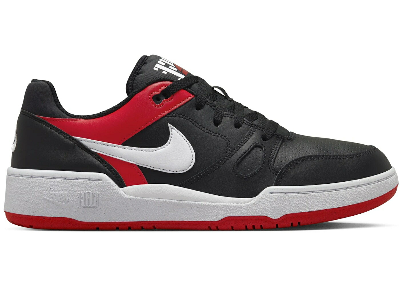 ナイキ 黒色 ブラック 赤 レッド 白色 ホワイト スニーカー メンズ NIKE FULL FORCE LOW BLACK UNIVERSITY RED WHITE / BLACK UNIVERSITY RED WHITE