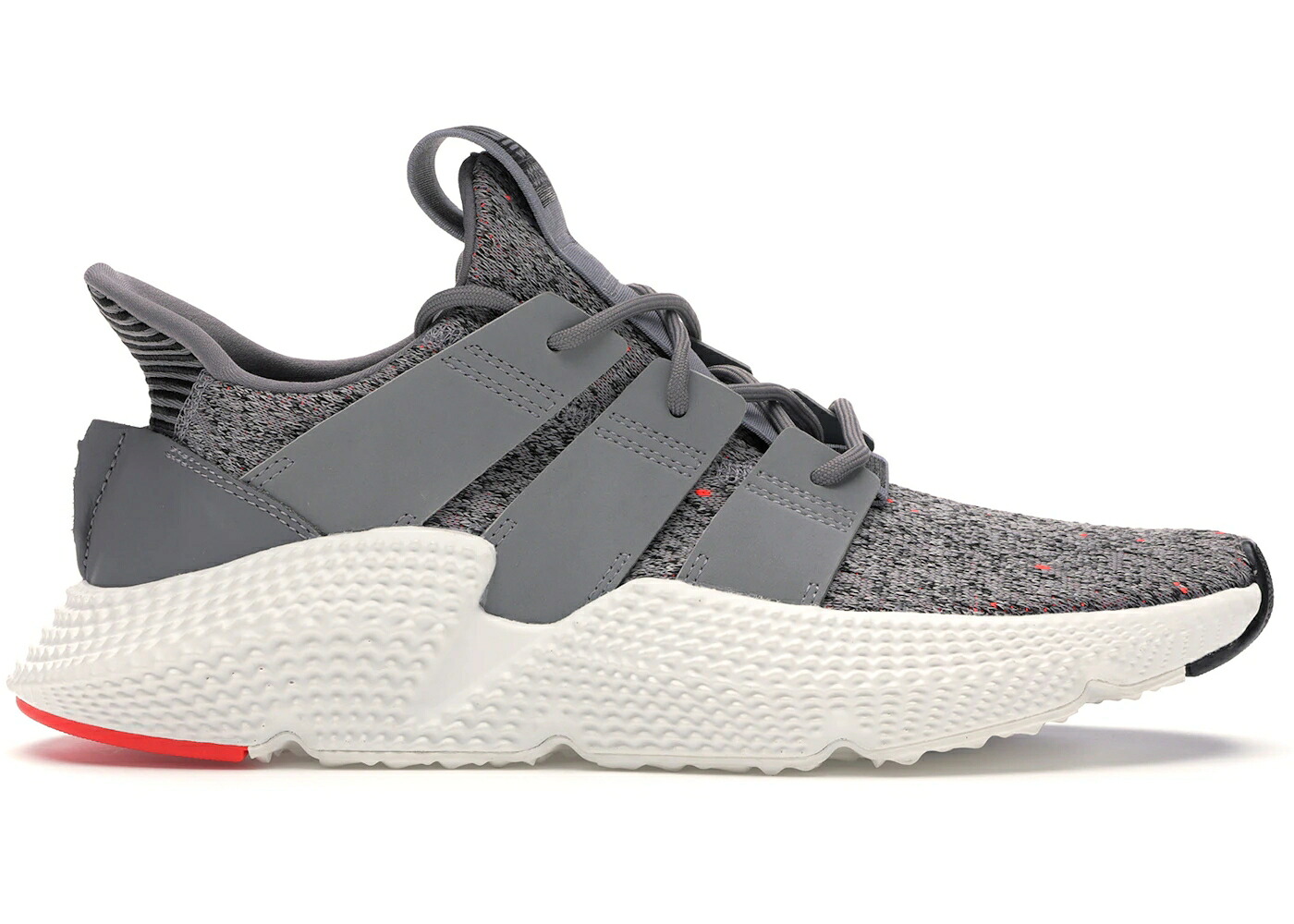 アディダス 灰色 グレー 赤 レッド 白色 ホワイト スニーカー メンズ ADIDAS PROPHERE GREY SOLAR RED / GREY THREE FOOTWEAR WHITE SOLAR｜スニケス