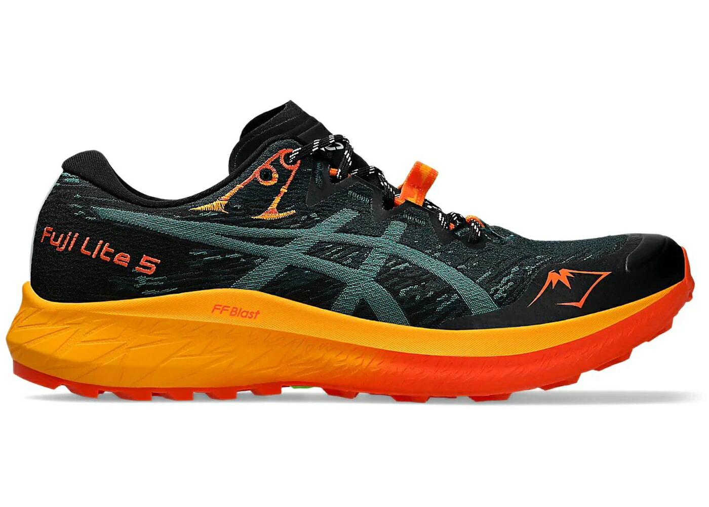 アシックス ともし火 緑 緑であること スニーカー メンズ ASICS FUJI LITE 5 SAXON GREEN RAINY LAKE / SAXON GREEN RAINY LAKE