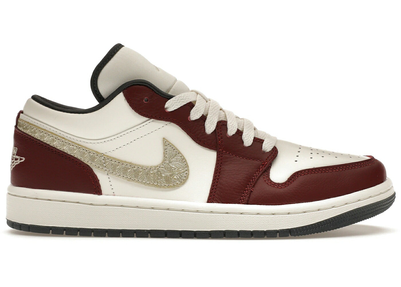 ナイキ ジョーダン 火竜 ゴールド WOMEN\u0027S スニーカー レディース JORDAN 1 LOW YEAR OF THE DRAGON (2024) (WOMEN\u0027S) / SAIL METALLIC GOLD GRAIN DARK