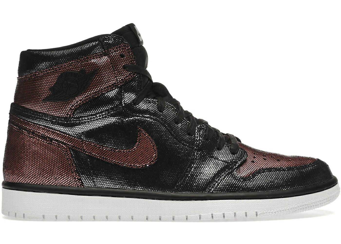 ナイキ ジョーダン ご機嫌 サクラ色 ゴールド 黒いこと 黒いこと WOMEN\u0027S スニーカー レディース JORDAN 1 RETRO HIGH FEARLESS METALLIC ROSE GOLD (WOMEN\u0027S) / BLACK BLACK METALLIC ROSE GOLD