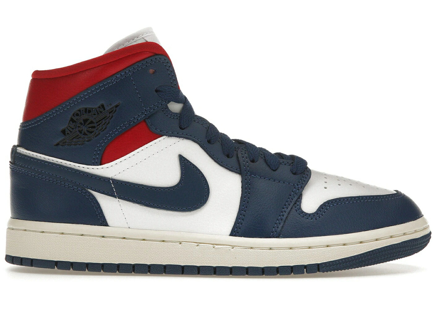 ナイキ ジョーダン ミッド 青み 青色 赤 赤いこと 白いこと 白いこと WOMEN\u0027S スニーカー レディース JORDAN 1 MID FRENCH BLUE GYM RED (WOMEN\u0027S) / WHITE FRENCH BLUE GYM RED SAIL