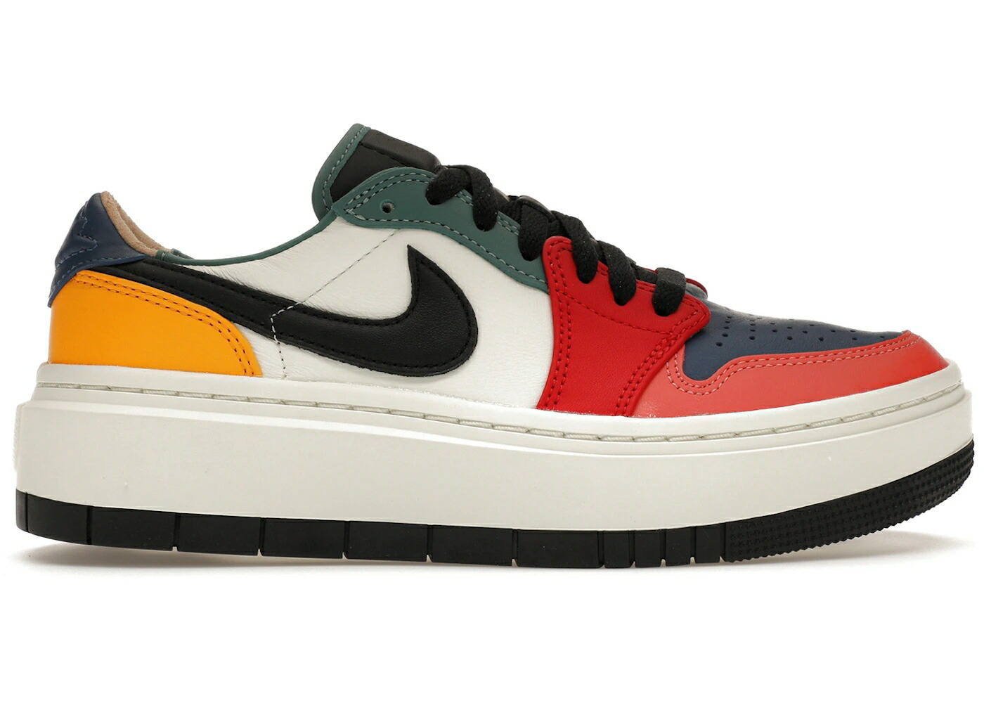 ナイキ ジョーダン 黒いこと 黒いこと 火の手 赤 赤いこと WOMEN\u0027S スニーカー レディース JORDAN 1 ELEVATE LOW SE MULTI-COLOR (WOMEN\u0027S) / SAIL BLACK FIRE RED TAXI FRENCH