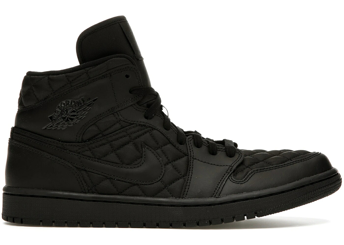 ナイキ ジョーダン ミッド 黒いこと 黒いこと WOMEN\u0027S スニーカー レディース JORDAN 1 MID SE QUILTED BLACK (WOMEN\u0027S) / BLACK BLACK BLACK