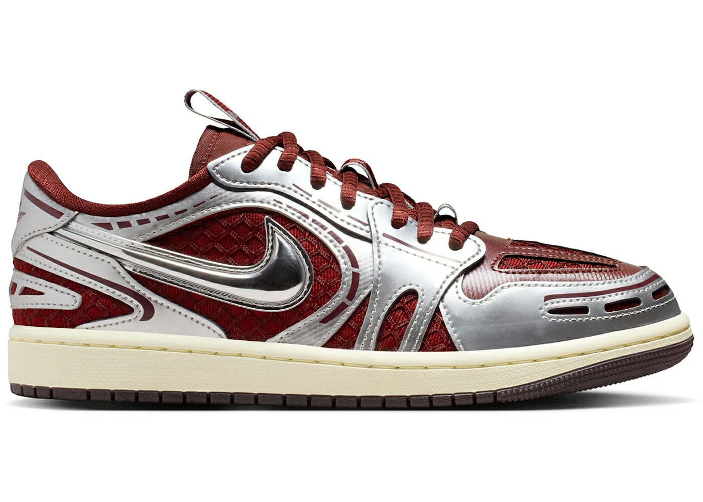 ナイキ ジョーダン 野球クラブ 赤 赤いこと しろがね色 しろがね色 WOMEN\u0027S スニーカー レディース JORDAN 1 LOW METHOD OF MAKE V3 DARK TEAM RED METALLIC SILVER (WOMEN\u0027S) / DARK TEAM RED METALLIC SILVER