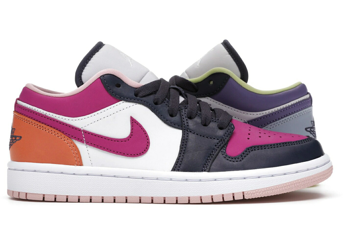 ナイキ ジョーダン 紫 パープル マジェンタ 白色 ホワイト 紺色 ネイビー WOMEN スニーカー レディース JORDAN 1 LOW PURPLE MAGENTA (WOMEN) / PURPLE WHITE NAVY
