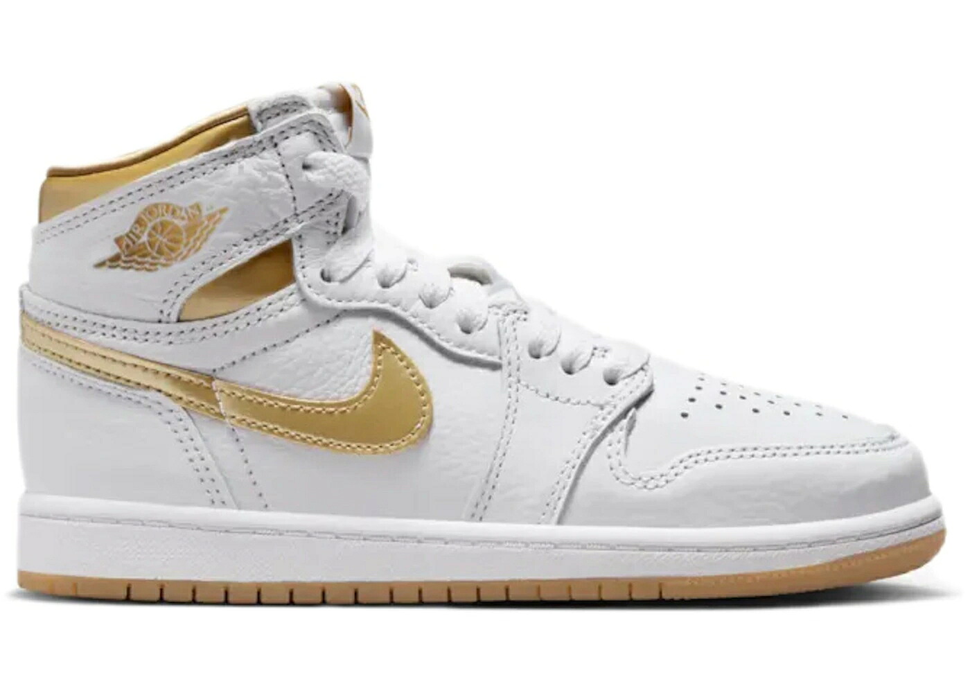 ナイキ ジョーダン ご機嫌 ゴールド 白いこと 白いこと 御坊っちゃん キッズ JORDAN 1 RETRO HIGH OG METALLIC GOLD (なおなお書き) / WHITE METALLIC GOLD GUM LIGHT もの言う花 マタニティ スニーカー