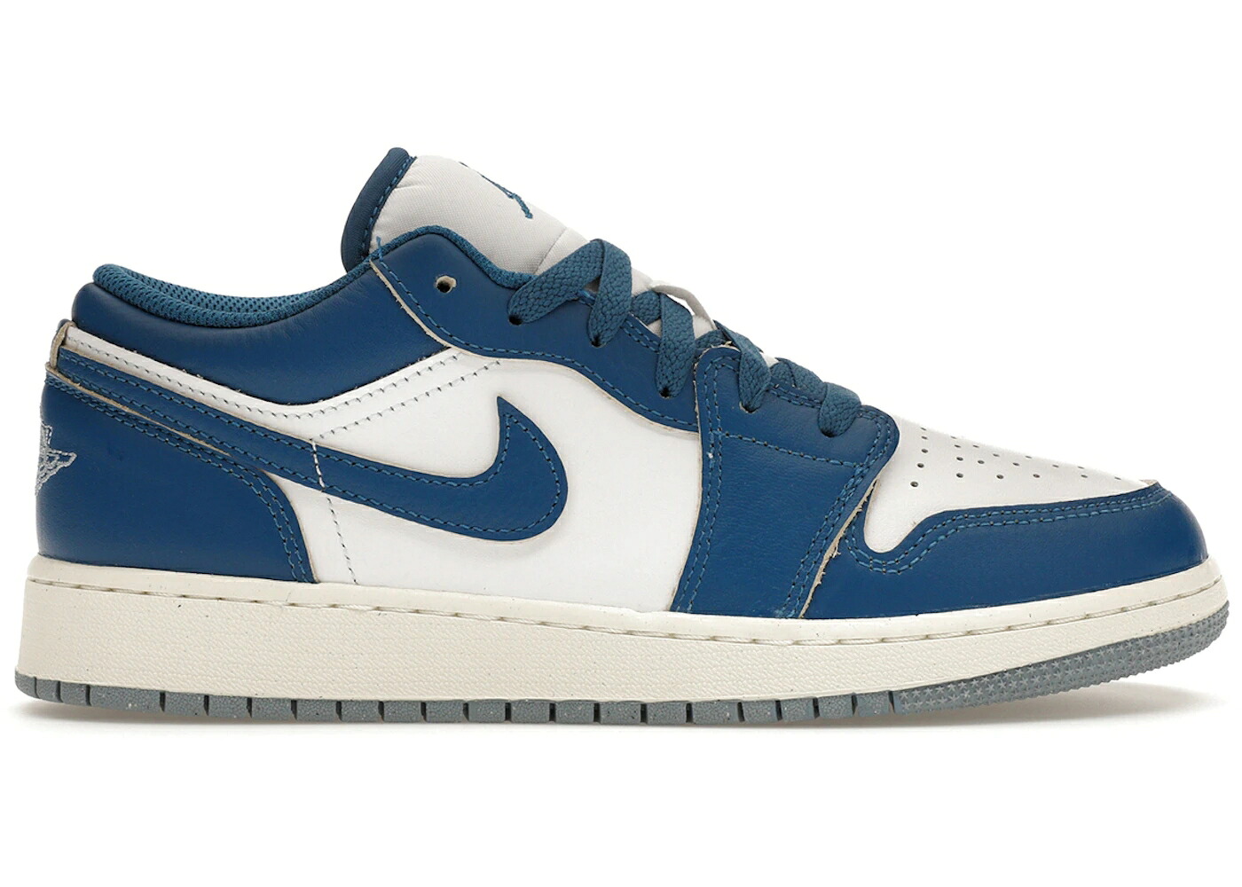 ナイキ ジョーダン 青味 青み 白いこと 白いこと 薄墨色 薄墨色 御坊っちゃん キッズ JORDAN 1 LOW SE INDUSTRIAL BLUE (GS) / WHITE BLUE GREY SAIL INDUSTRIAL もの言う花 マタニティ スニーカー