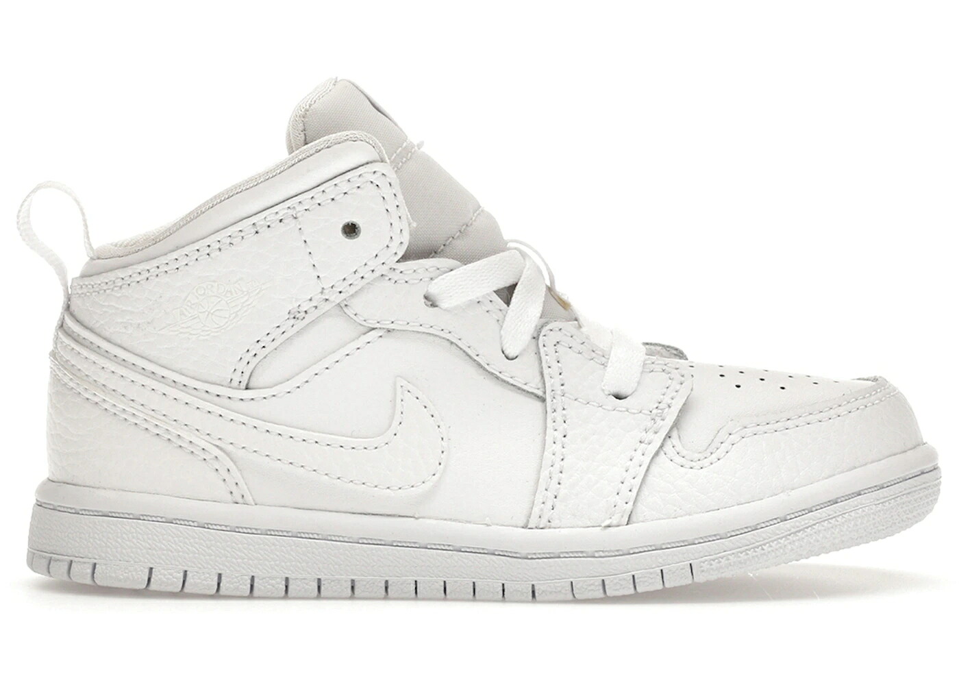 ナイキ ジョーダン ミッド 白色 ホワイト ジュニア キッズ JORDAN 1 MID WHITE (TD) / WHITE WHITE WHITE｜スニケス 24,528円