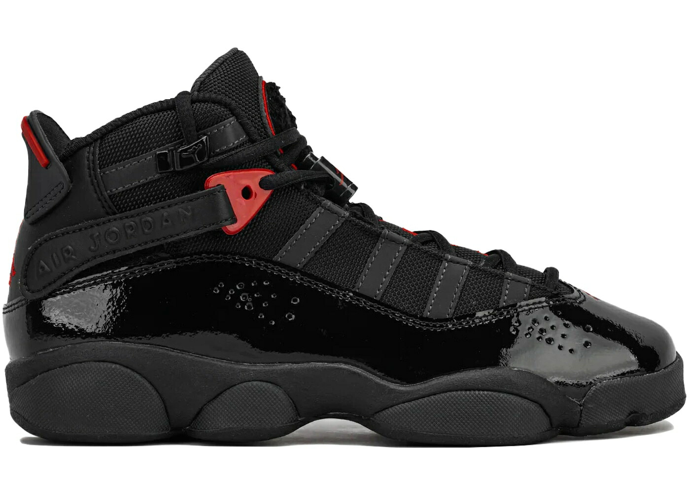 ナイキ ジョーダン 輪っか 黒いこと 黒いこと 火の手 赤 赤いこと 御坊っちゃん キッズ JORDAN 6 RINGS BLACK ANTHRACITE FIRE RED (GS) / BLACK ANTHRACITE FIRE RED もの言う花 マタニティ スニーカー