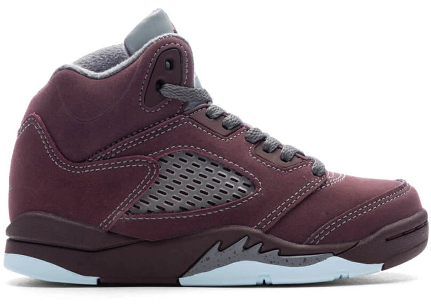 ナイキ ジョーダン ぶどう酒色 バーガンディー ディープ 御坊っちゃん キッズ JORDAN 5 RETRO BURGUNDY (2023) (なおなお書き) / DEEP BURGUNDY LIGHT GRAPHITE もの言う花 マタニティ スニーカー