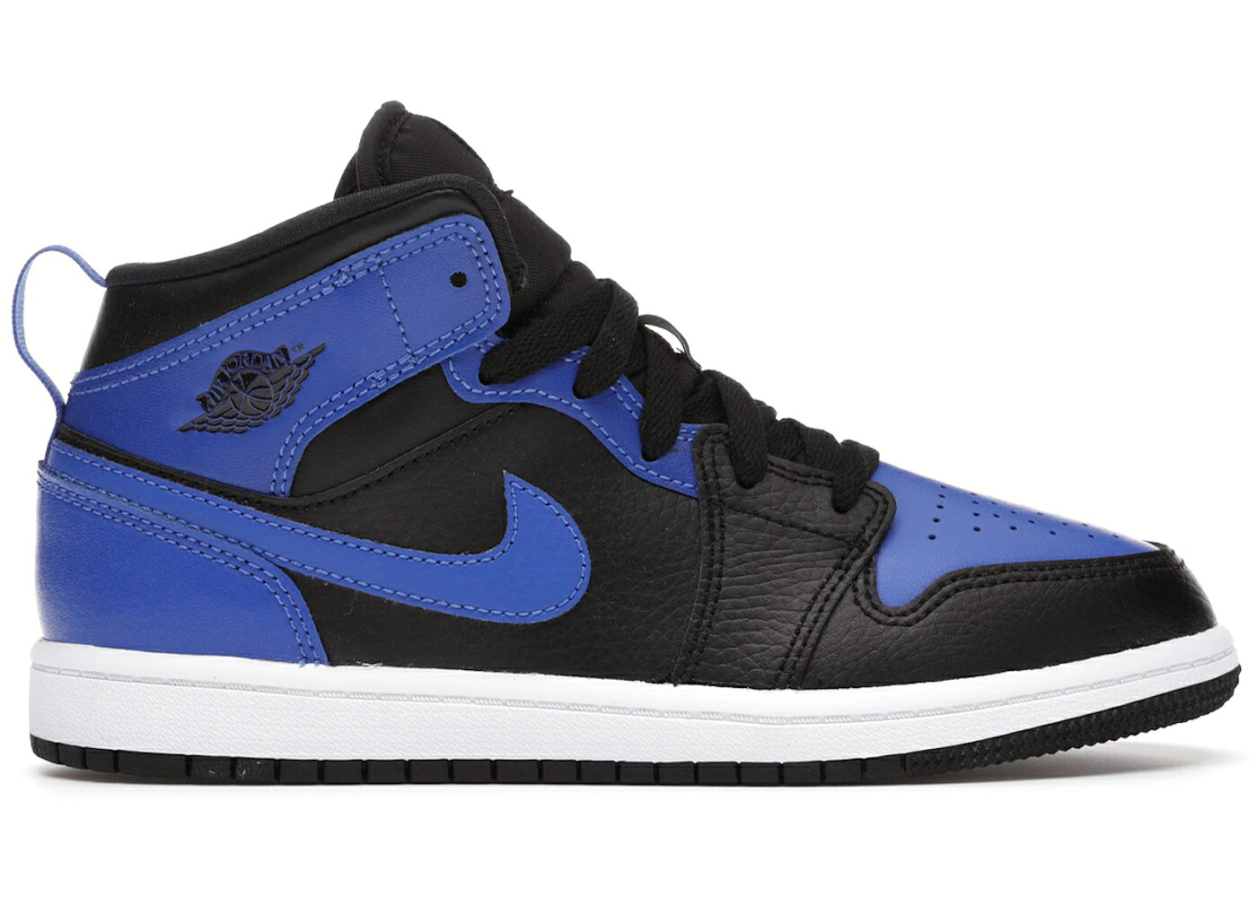ナイキ ジョーダン ミッド 黒色 ブラック 白色 ホワイト ジュニア キッズ JORDAN 1 MID HYPER ROYAL (PS) / BLACK HYPER ROYAL WHITE ベビー マタニティ スニーカー