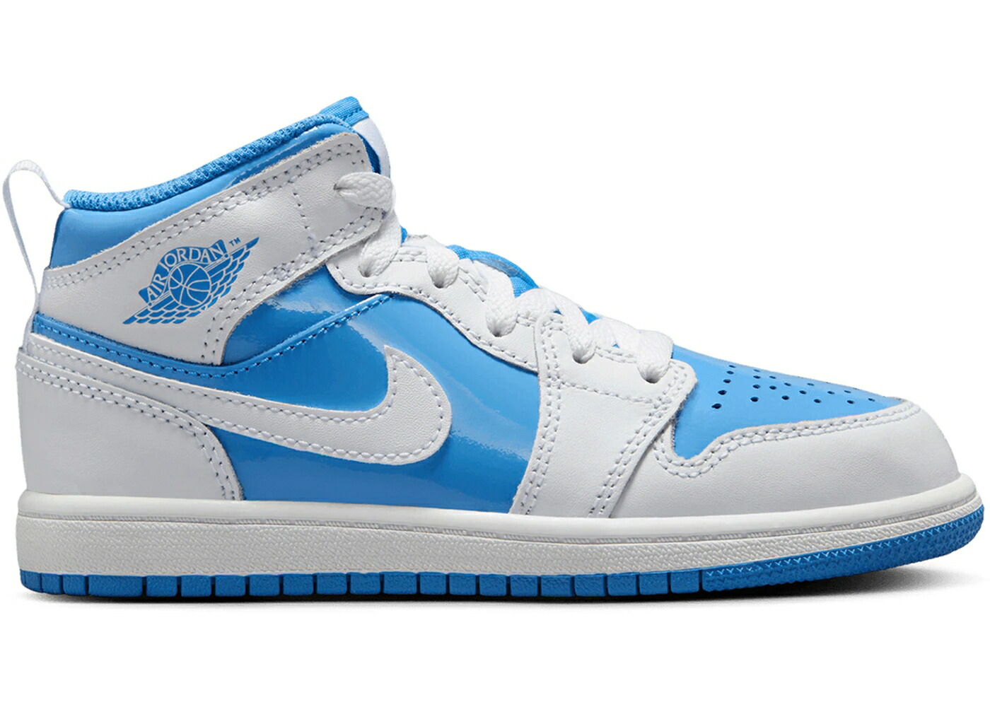 ナイキ ジョーダン ミッド 先祖伝承 青み 青色 白いこと 白いこと お坊っちゃん キッズ JORDAN 1 MID LEGEND BLUE (なおなお書き) / WHITE LEGEND BLUE もの言う花 マタニティ スニーカー