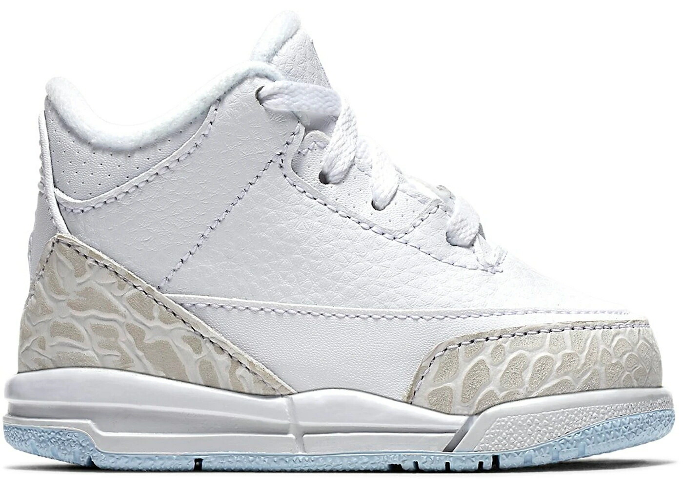 ナイキ ジョーダン ピュア 白色 ホワイト ジュニア キッズ JORDAN 3 RETRO PURE WHITE (2018) (TD) / WHITE WHITE WHITE