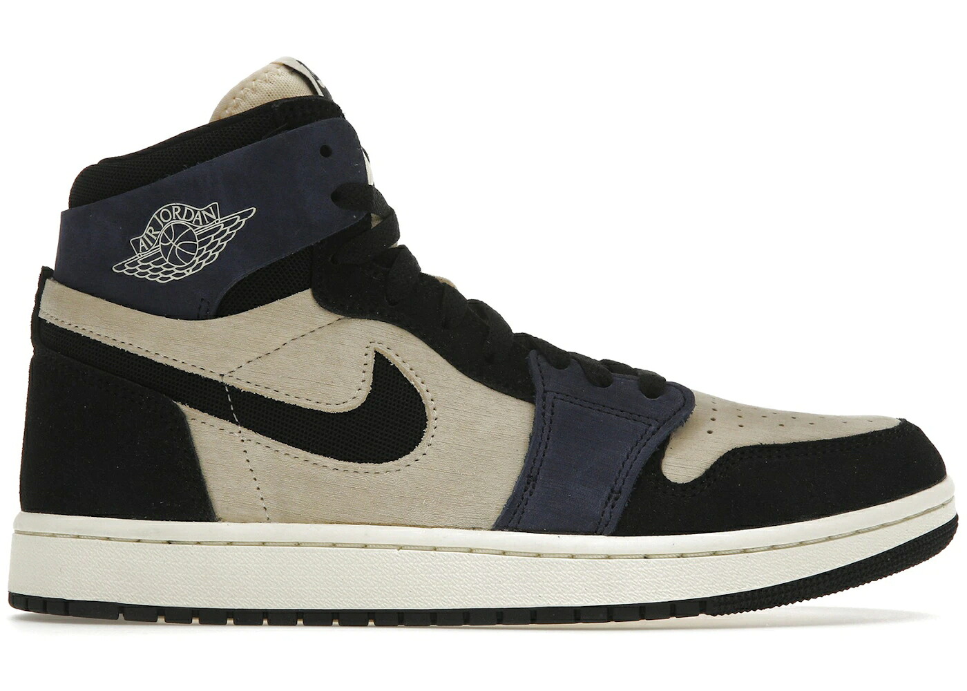 ナイキ ジョーダン 御機嫌 望遠レンズ 青み 青色 スニーカー レディース JORDAN 1 HIGH ZOOM AIR CMFT 2 MUSLIN BLACKENED BLUE / MUSLIN BLACKENED BLUE COCONUT