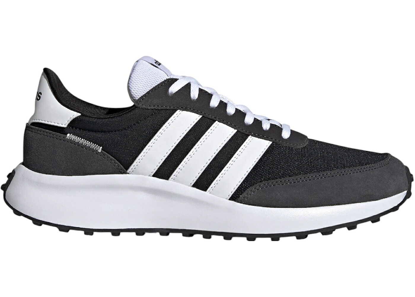 アディダス ラン ライフスタイル コア 黒色 ブラック 白色 ホワイト カーボン スニーカー メンズ ADIDAS RUN 70S LIFESTYLE CORE BLACK CLOUD WHITE CARBON / CORE BLACK CLOUD WHITE CARBON
