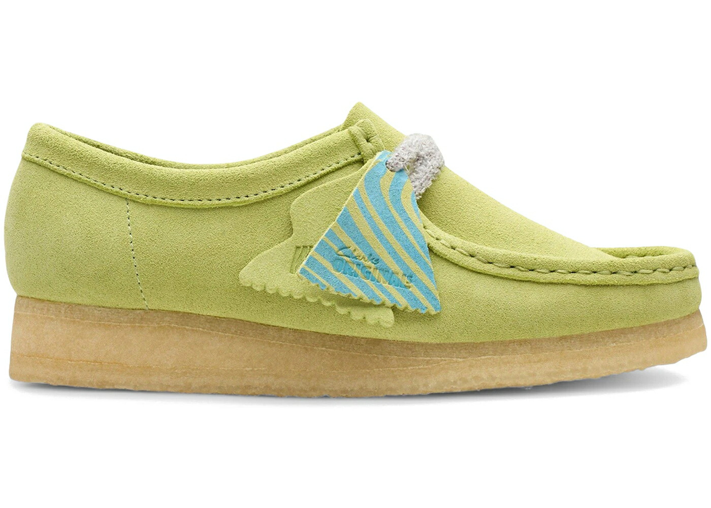 クラークス オリジナルス ライム WOMEN'S スニーカー レディース CLARKS ORIGINALS WALLABEE SWIRL PALE LIME (WOMEN'S) / PALE LIME