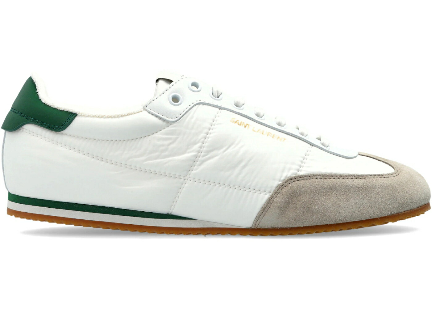 サンローラン 白いこと 白いこと 緑 緑であること スニーカー メンズ SAINT LAURENT SAINT LAURENT ASTON LOW WHITE GREEN /