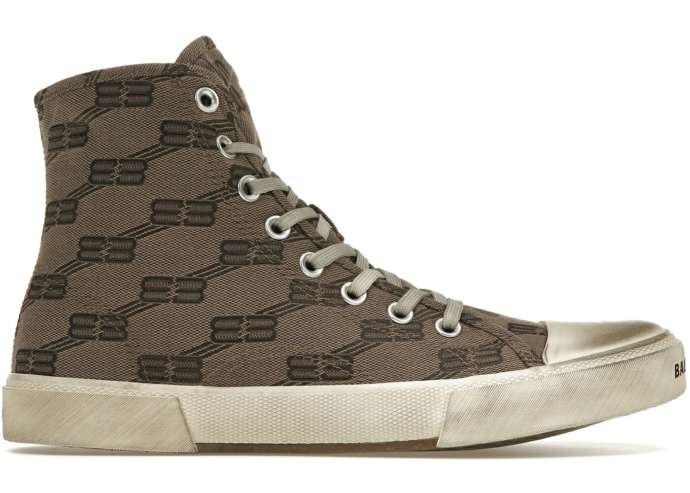 バレンシアガ 御機嫌 ベージュ 赤銅色 赤銅色 スニーカー メンズ BALENCIAGA PARIS HIGH TOP BB MONOGRAM DARK BEIGE BROWN / DARK BEIGE BROWN