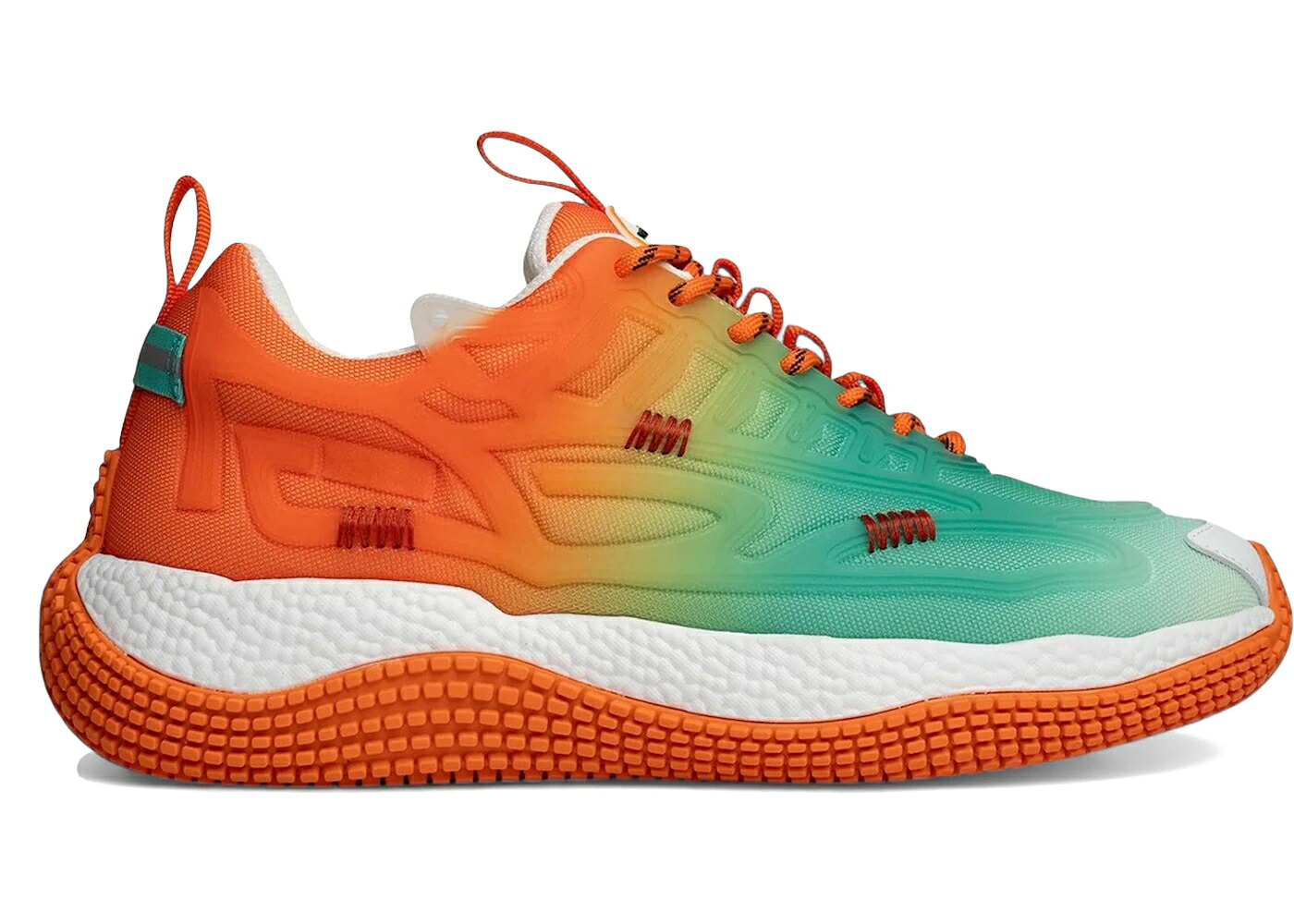 マイアミ 橙 オレンジ スニーカー メンズ JOHN GEIGER JOHN GEIGER 004 MIAMI FADED / MIAMI TEAL SUNSET ORANGE|スニケス