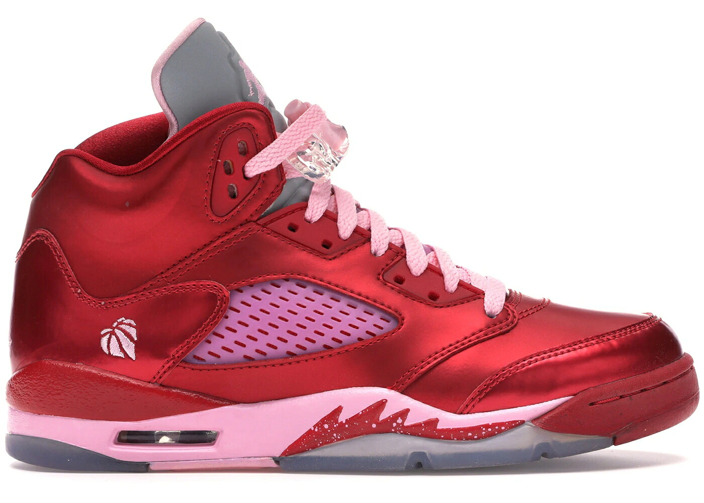 ナイキ ジョーダン 赤 赤いこと サクラ色 VALENTINE\u0027S 御坊っちゃん キッズ JORDAN 5 RETRO DAY (GS) / GYM RED ION PINK もの言う花 マタニティ スニーカー キッズファッション-靴